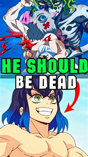 He Was Stabbed… But Didn’t Die?! 💀🐗 #shorts #demonslayer