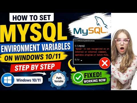 How to Set MySQL Environment Variables on Windows 10/11 | Step by Step