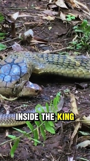 🐍😳This Snake Hunts and Eats OTHER Snakes! | King Cobra #shorts