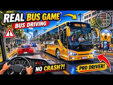 🚍 Real Bus Simulator Gameplay – Can I Drive Like a Pro Bus Driver?!