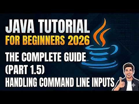 01.05 INTRODUCTION TO JAVA Handling Command Line Inputs