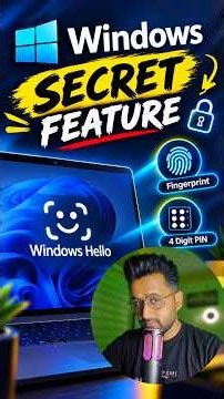 Stop Typing Passwords Use Secret PIN🔑 Windows Hello Explained ✅
