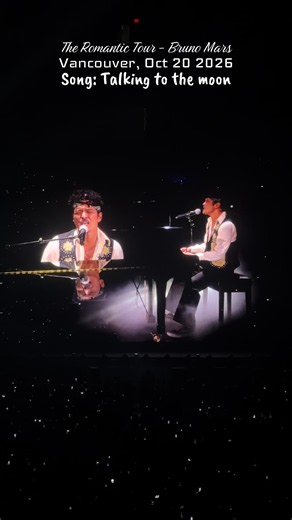 Bruno Mars Live Vancouver 2026 — Talking to the Moon Concert Clip