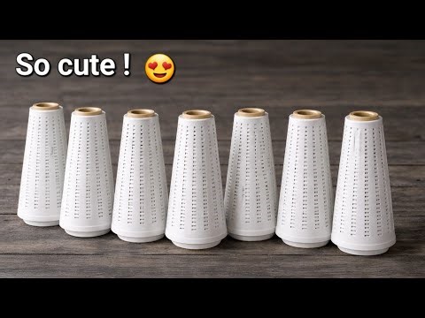 Smart ways to reuse plastic thread cones! From trash to treasure ....