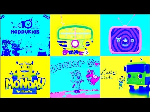 Best logo intro Super Compilation Effects: Happy kids , PEPEE TV, mini bus and friends logo Effects 