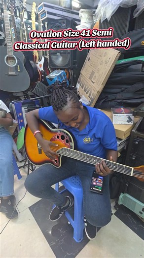 Ovation Size 41 Semi Classical Guitar (Left handed) now available Call or whatsapp 254727043531 to order. #ovation #guitar #Semi-Acoustic #fender #ibanez