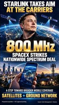 Elon Musk's Starlink Mobile: The Future of Phone Coverage! #shorts