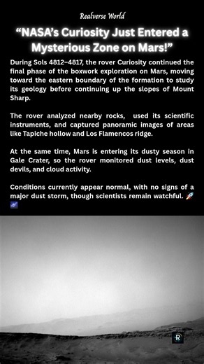 NASA’s Curiosity Rover Is Exploring a Strange Formation on Mars… What Lies Beyond? 🔴🚀 #spacefacts