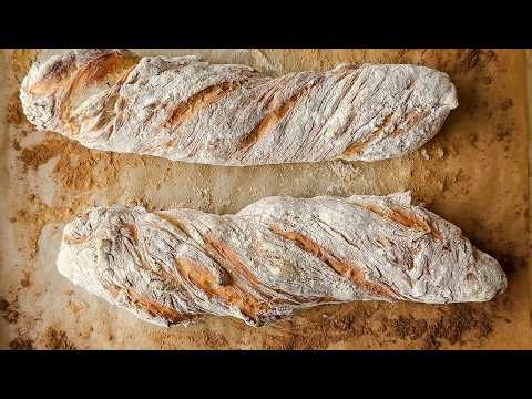 Easiest Italian Bread Ever! No Mixer - No Dutch Oven