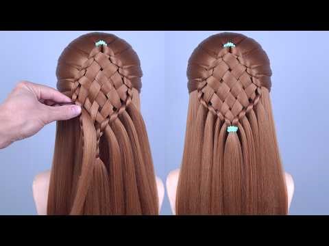 Easy Different Braid Hairstyle for Long Hair | Beautiful Half Up Hair Tutorial