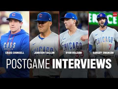 Swanson, Rolison, Taillon, Counsell on Comeback Win | Cubs Locker Room Sound (4/24/2026)