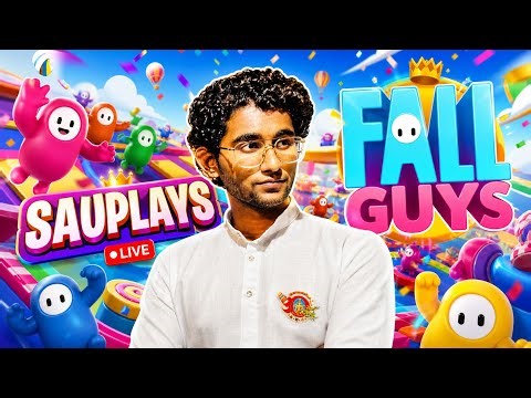 🔴 SAUPLAYS LIVE | FALL GUYS Funny Moments 😂 + Crown Grind 👑