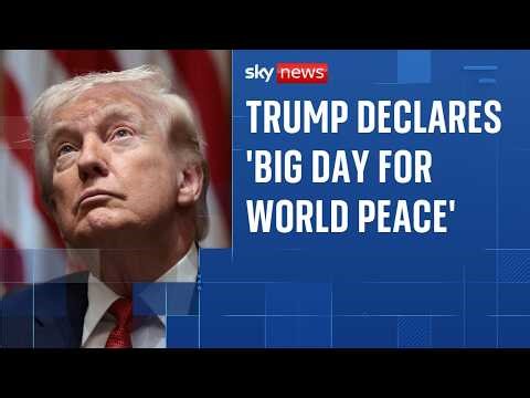 Trump declares 'big day for world peace' following two-week ceasefire | Iran war