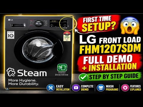 LG Front Load Washing Machine FHM1207SDM Demo & Installation | Full Guide 2026