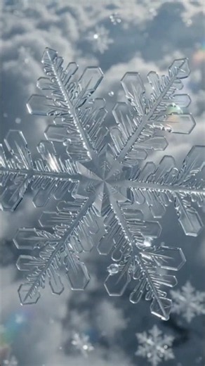 How a Snowflake Is Born ❄️ #shorts