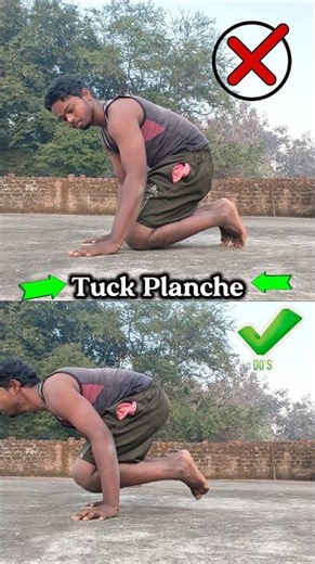 How to do?✅ (Tuck Planche, Planche Lean, Planche Pseudo Push-up) #shorts #calisthenics #tutorial