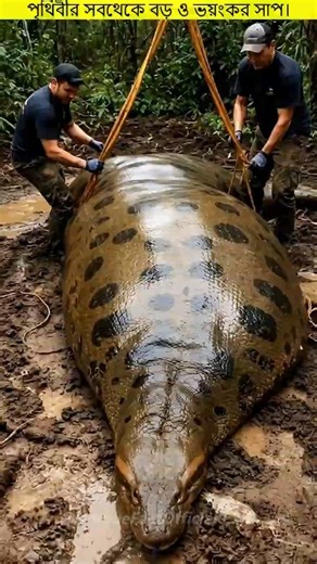 The world's largest and most terrifying snake!🙄#bigsnake #facts #snake #python #shortsfeed #new