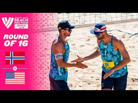 Mol, A./Sørum, C vs. Crabb/Benesh - Round of 16 Highlights | Brasilia 2026 #BeachProTour