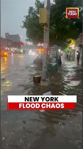 NYC Turns Into River | Queens Flooded After Sudden Thunderstorm Chaos #newyork