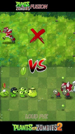 PVZ FUSION VS PVZ 2 - Plant Team Vs Zombie Team - p53 - Who's the stronger ? #gameplayvideo #shorts