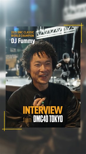 Interview from DMC40 Tokyo The DMC World DJ Championships 2025, sponsored by Technics on October 11th, concluded with great success. During the event, we had the chance to interview some of the world’s legendary DJs who performed on stage, asking them about the behind-the-scenes stories and what Technics and turntables mean to them. In this episode, we’re excited to feature DJ Fummy , the 2025 DMC Classic World Champion. Who will appear next time? Stay tuned — another true legend from the DJ wor