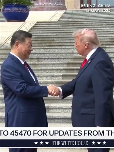 Xi and Trump: Presidents shake hands in Beijing ahead of high-stakes talks