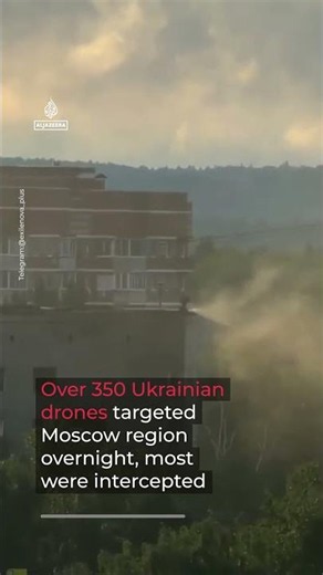 Explosions and large fires following Ukrainian attacks on Russia