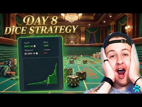 Day 8 of My Dice Challenge – Can I Keep Stacking 10% Profits Every Single Day? | Goated Originals