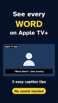 See Every Word on Apple TV+ – 3 Easy Caption Tips (No Sound Needed)
