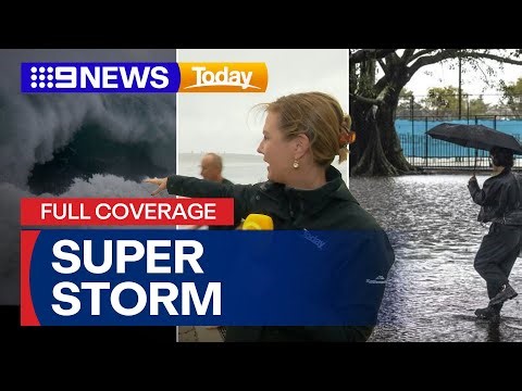 Residents brace for weekend of wild weather as HUGE waves batter coastline | 9 News Australia