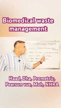 Biomedical waste management in Haad, Dha, Prometric, Pearson vue,