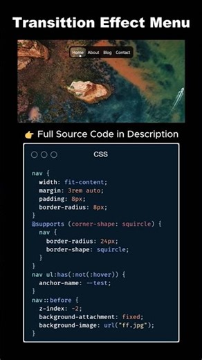 🔥 Navigation Menu Using HTML & CSS #coding