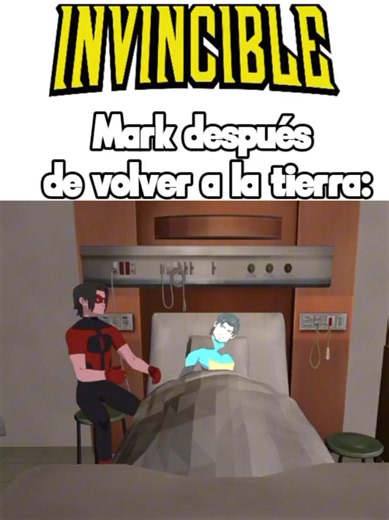 Mark vuelve a la tierra - escena Invincible con Omni-Man