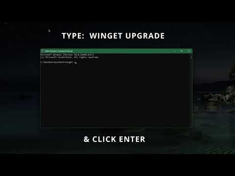 How to UPDATE ALL APPS with ONE command on Windows