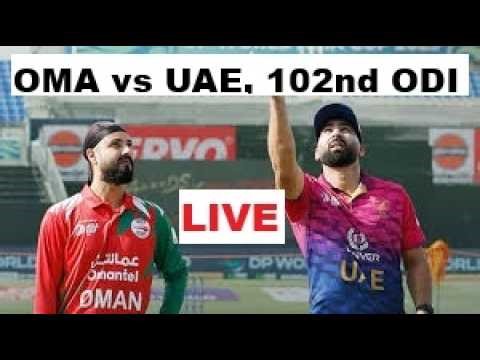 LIVE : OMA vs UAE, 102nd ODI, CWC League-2 2023-27 live I Homeciti Tv