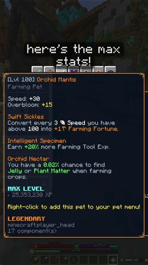 An Early-Mid Game Farming Pet is Coming Soon! #hypixelskyblock #minecraft