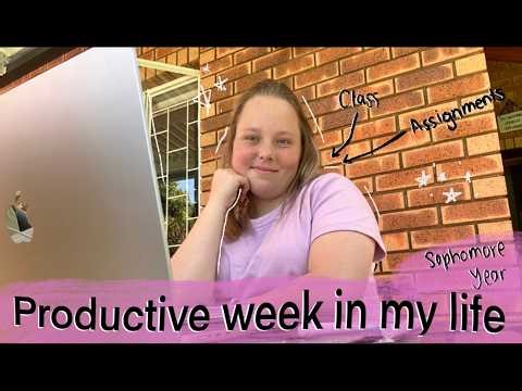 Productive Week in my life *classes and assignments* - sophomore in high school