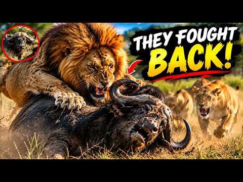 When Lions Attack the WRONG Prey — The Hunt Turns Into a Fight for Survival