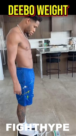 Devin Haney Shows Shakur Stevenson His Weight Before Fight