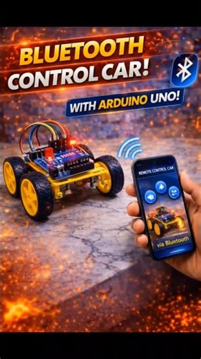 Can I Control This Robot With My Phone? 😳📱 | Arduino Bluetooth Car #Shorts