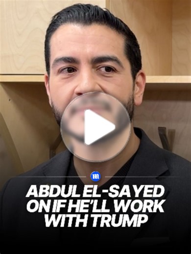 With a little over a week to go before the US midterms, reporters gathered in Michigan to interview Senate candidate Abdul El-Sayed who's representing the Democrats in one of this year's most hotly contested races. Asked by Daily Mail Senior Political Reporter Elina Shirazi on if El-Sayed would be able to work with President Trump should he win his election, El-Sayed responded by saying