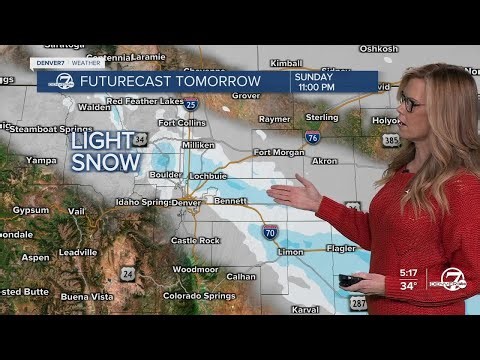 From warm air to light snow on Sunday