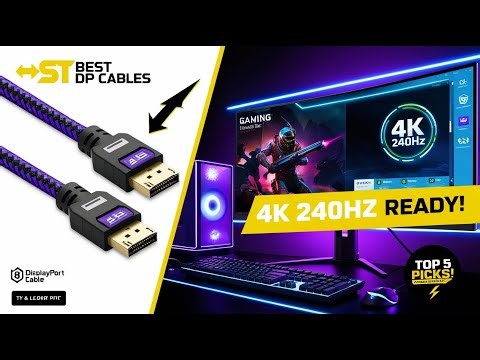Top 5 Best DisplayPort 1.4 Cables for Gaming & 4K/8K Monitors (2026)