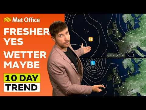 10 Day Trend 12/08/2026 – Hot potential – Met Office weather forecast UK