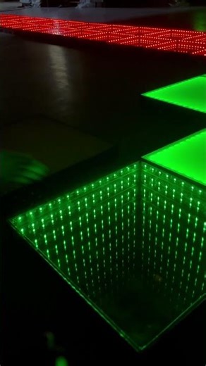 LED dance floor light installing #led #dancedelight #ledlights