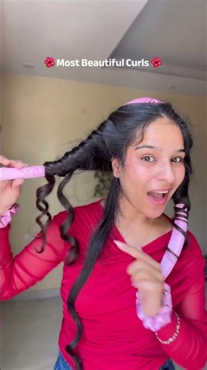 Most beautiful curls 🌸 #heatlesscurlstutorial