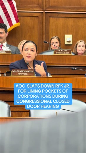 AOC slaps down RFK Jr. in closed door congressional hearing. #RFKJr #Health #AOC