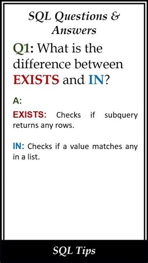 SQL Q&A (Q47) series | Must-Know SQL Interview Question & Answer | #shorts