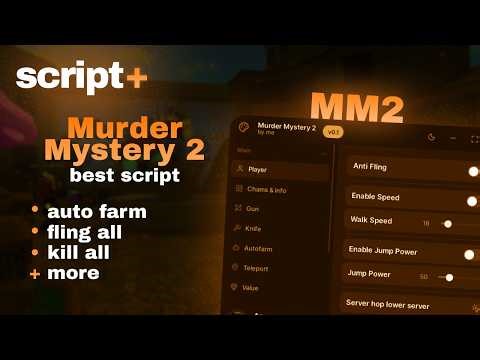 (KEYLESS) Best Murder mystery 2 script | Autofarm, Autokill, Silent aim