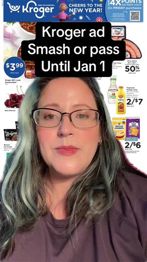 Kroger Couponing Smash or Pass 🧾 Going through the weekly ad and highlighting the best deals worth grabbing 👀 ✔️ My top picks ❌ Easy passes 📆 Valid today–January 1 #kroger #krogerdeals #krogerfinds #couponing #couponingforbeginners